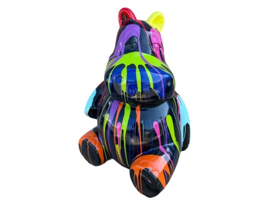 STATUE HIPPOPOTAME EN RESINE HT 100 CM