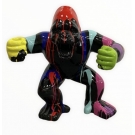 STATUE GORILLE EN RESINE 63 CM - NOIR MULTICOLORE