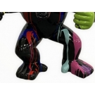 STATUE GORILLE EN RESINE 63 CM - NOIR MULTICOLORE