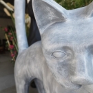 STATUE CHAT XXL EN RESINE H 150CM