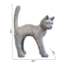 STATUE CHAT XXL EN RESINE H 150CM