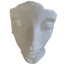 STATUE VISAGE EN RESINE H 50 CM