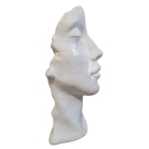 STATUE VISAGE EN RESINE H 50 CM