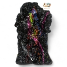 STATUE VISAGE EN RESINE NOIR SPLASH H 52 CM