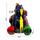 STATUE HIPPOPOTAME EN RESINE HT 100 CM