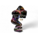 GORILLE EN RESINE NOIR SPLASH 63 CM
